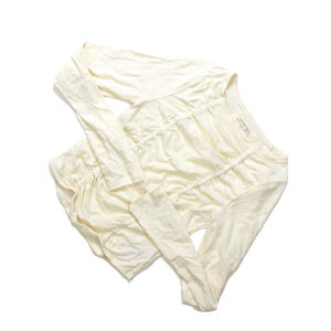 Women's Medium White Off White We the Free Front Elastic Accent Long Sleeve Lace